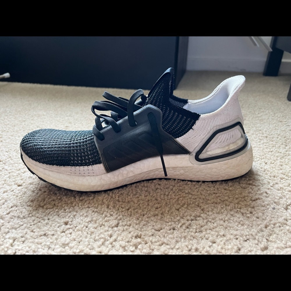 Adidas Ultraboost running shoes- black and white